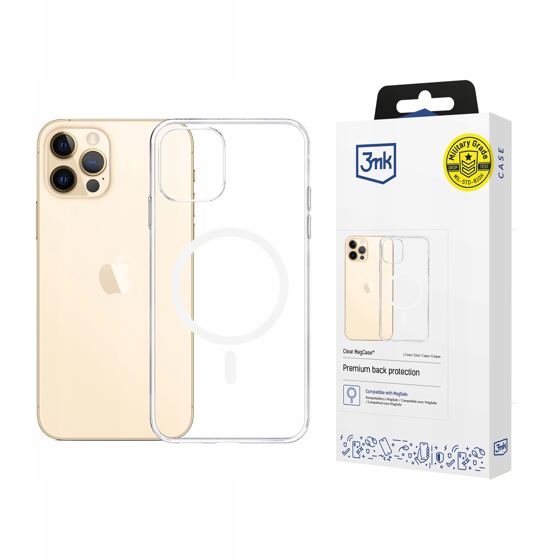 3MK Protection Etui Magcase Do Apple Iphone 12 Pro Max Z Wytrzymałą Ochroną