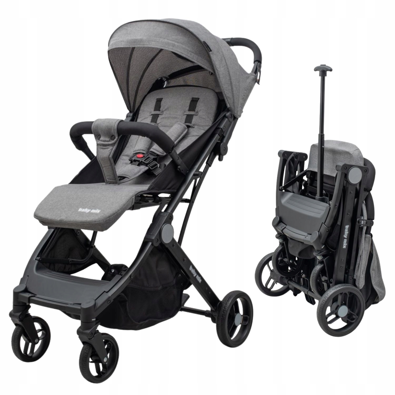 Kompaktowy Wózek Spacerowy Bimelo Baby MIX Do 22KG Akcesoria Spacerówka