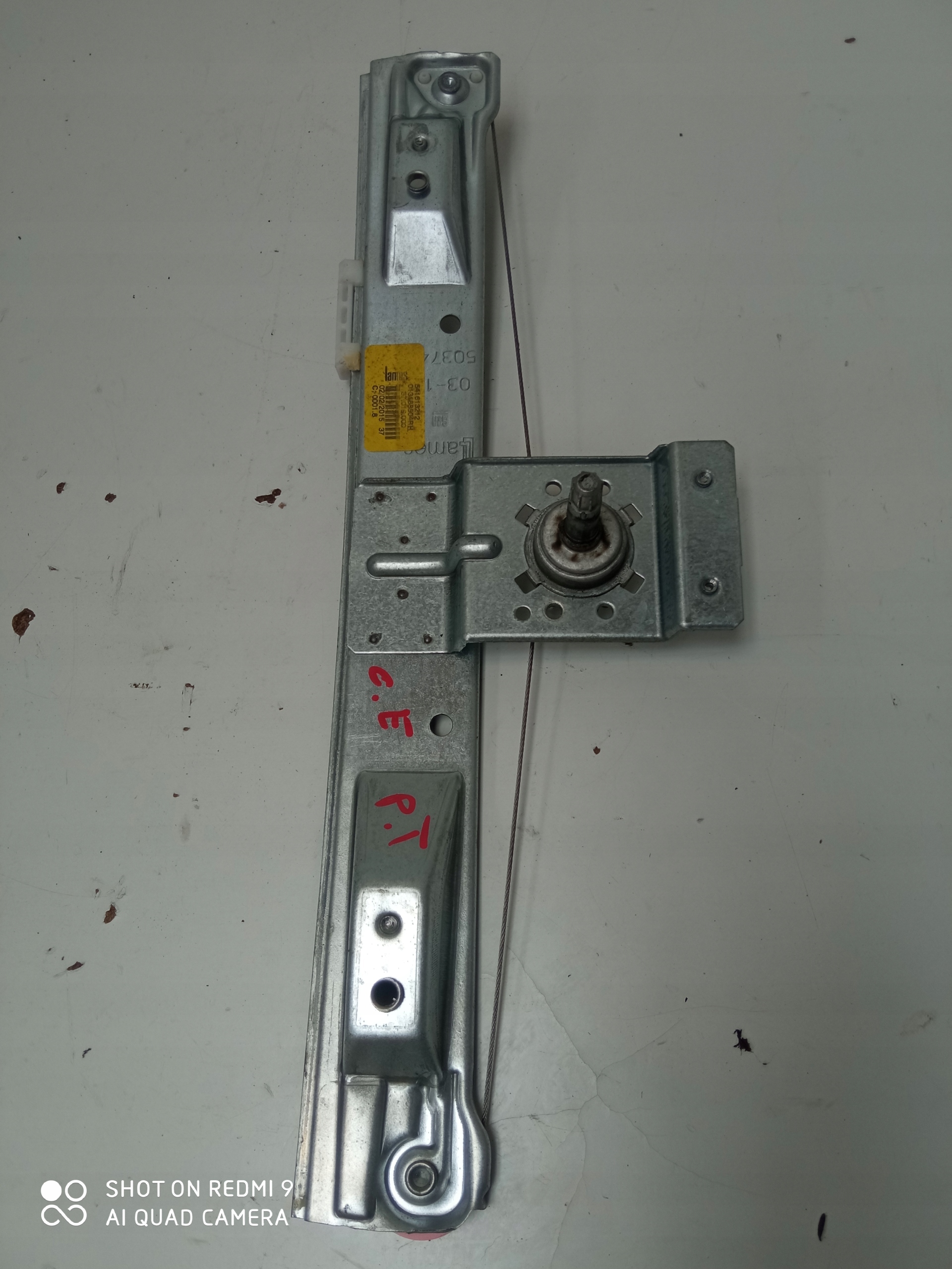 OPEL CORSA E window regulator right rear part