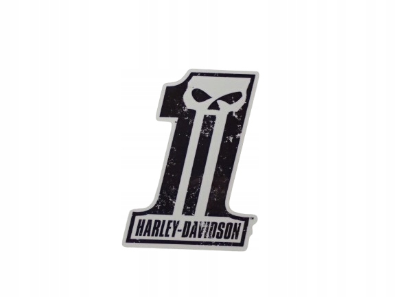 Naklejka Winylowa unikat Harley Davidson Usa Skull No. 1 5,6 x 7,7 cm