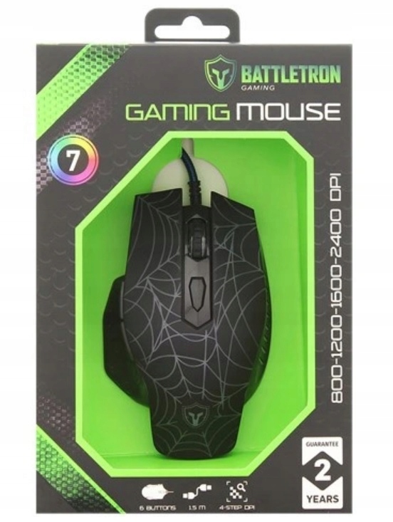 Myszka gamingowa dla gracza 3200DPI optyczna LED Model ACT-MUSG-02