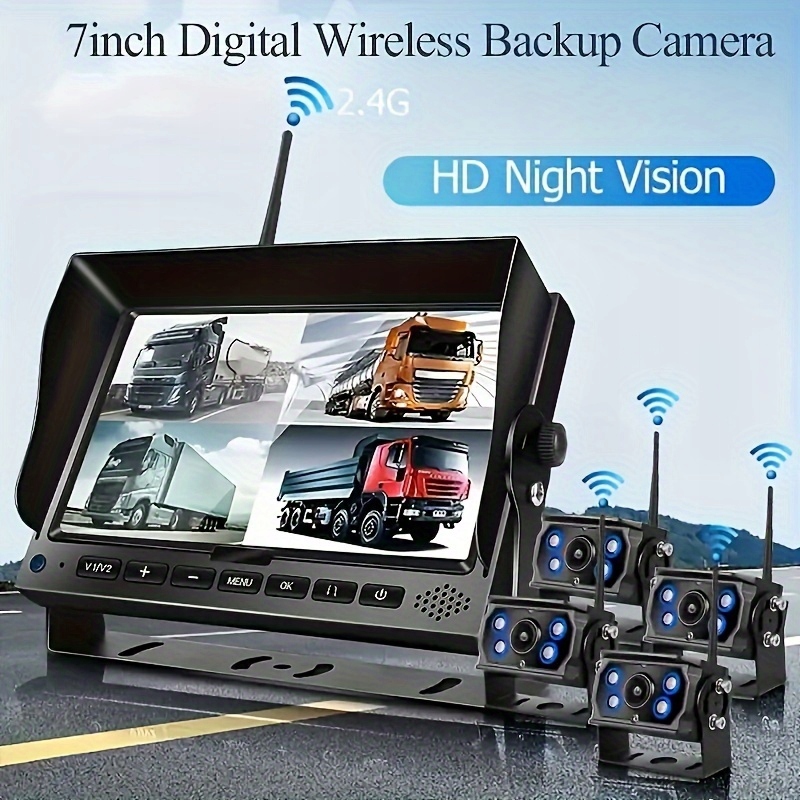 Digital Wireless Backup Camera System, 7 Inch MDVR Reversing Monitor Kod producenta LXJ0001