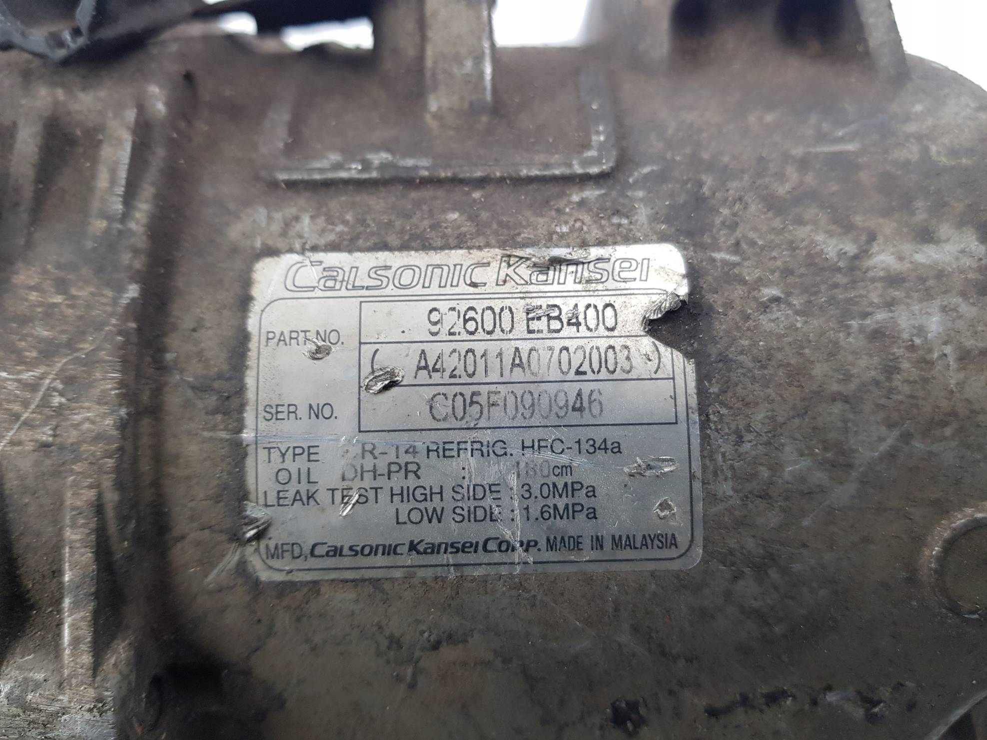 Klimakompressor klimaanlage 92600EB400 NISSAN NAVARA