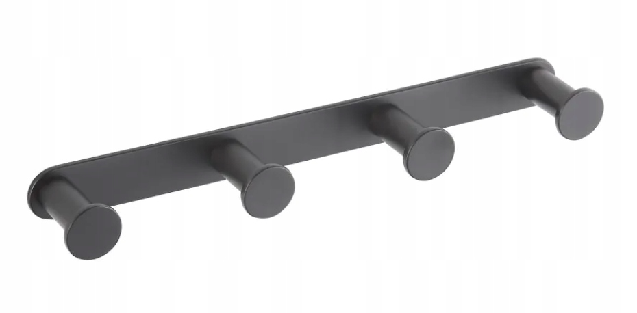 Stella lišta 4 háčky 18.0441-B černá matná