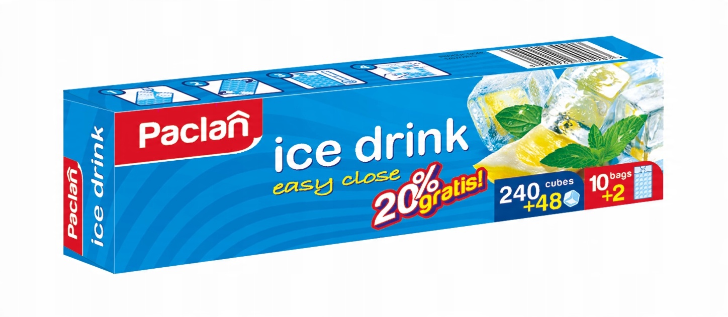 

Woreczki do lodu Paclan Ice Drink 288 kostek