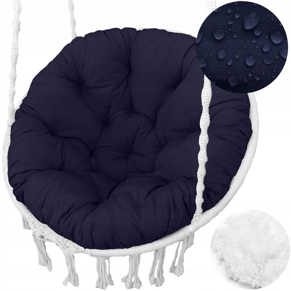 Polštář Voděodolný 100 cm Na Houpačku Čapí Hnízdo tmavě modrý