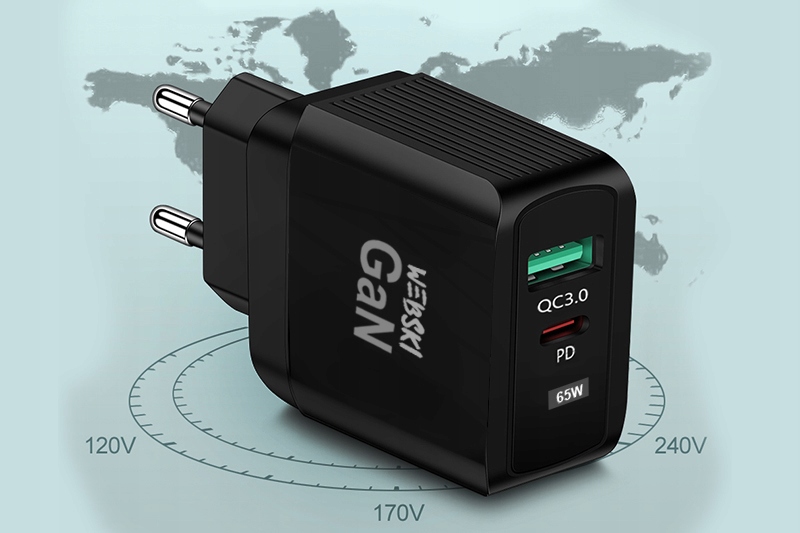 ŁADOWARKA SIECIOWA USB TYPU C DO TELEFONÓW 33W QC Złącza USB typ C USB