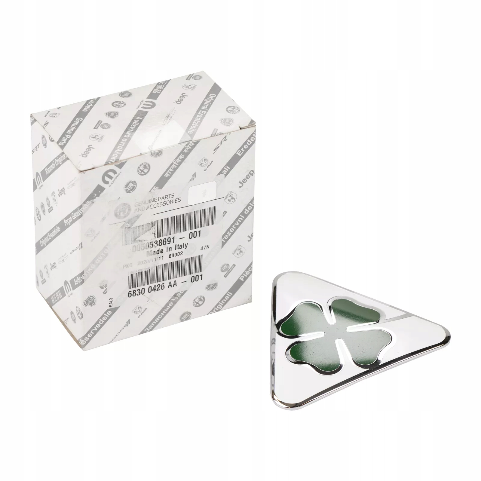 Logo emblemat na błotnik Alfa Giulia QV koniczyna