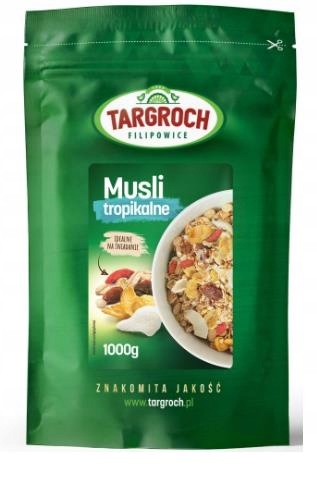 Targroch Musli Tropikalne 1kg PŁATKI ŚNIADANIOWE OWSIANKA