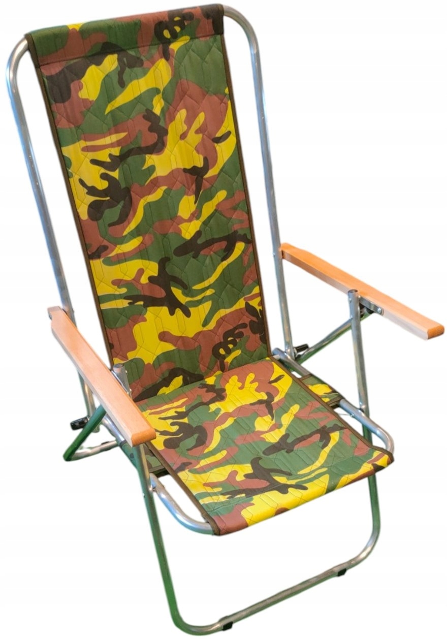 Leżak Aluminiowy 2w1 Dwupozycyjny Wzmocniony Na Plażę Do Ogrodu Składany