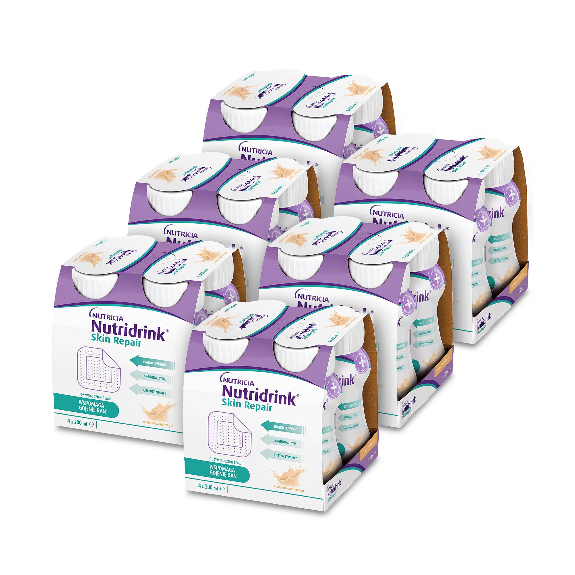 Nutridrink Skin Repair wanilia Zestaw 24x200 ml