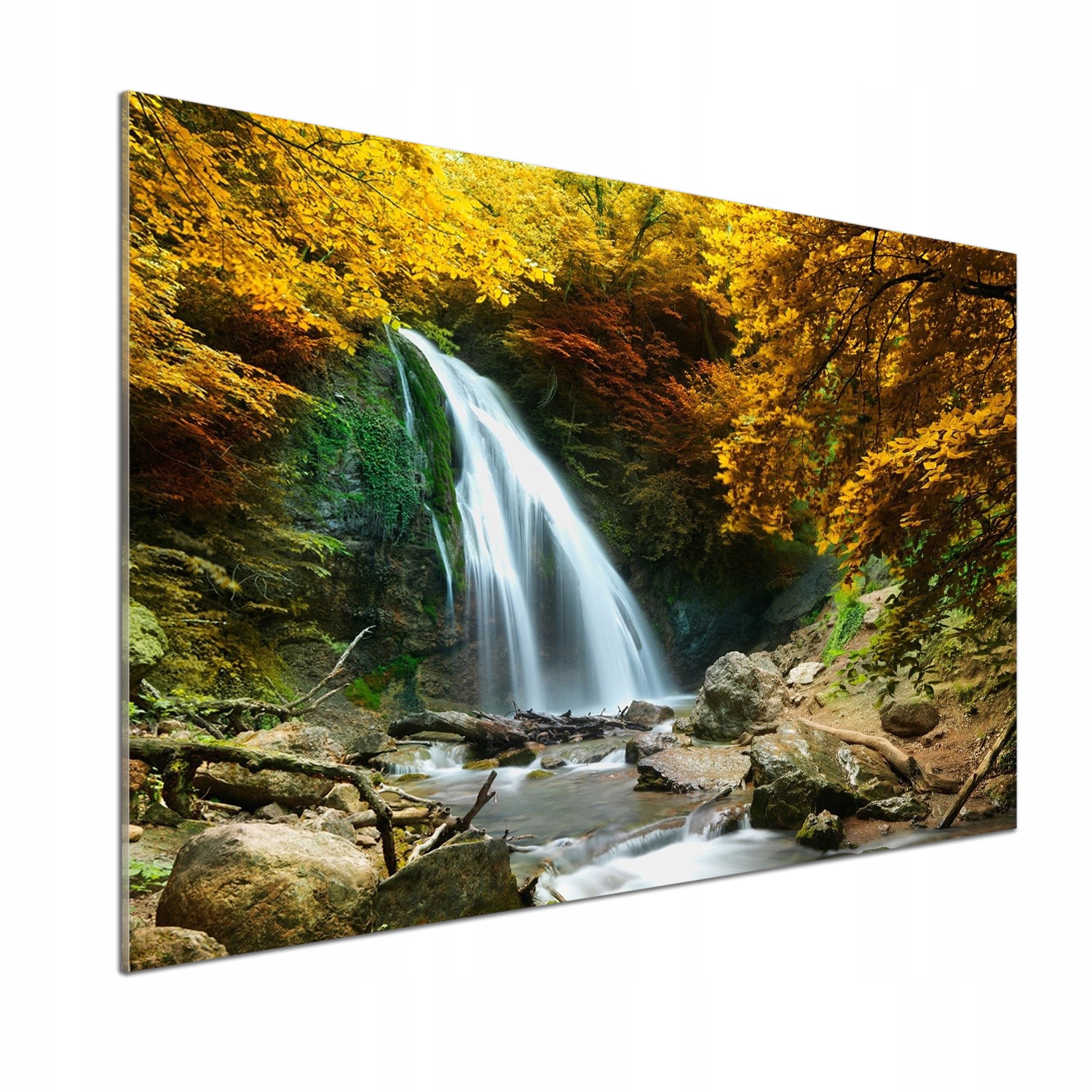 Panel do kuchyne Vodopád v lese 100x70 cm Lepidlo