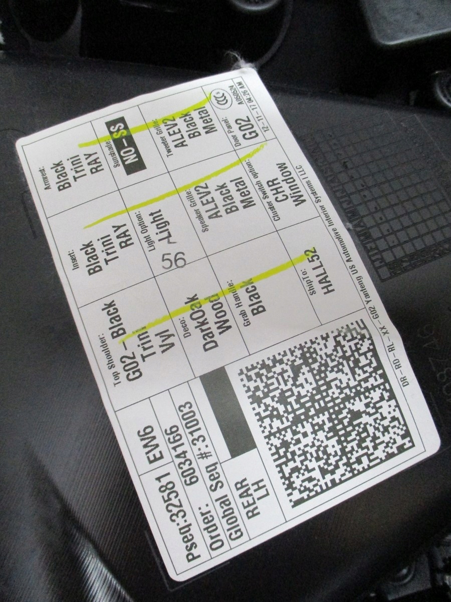 upholstery upholstery door BMW X4 G02