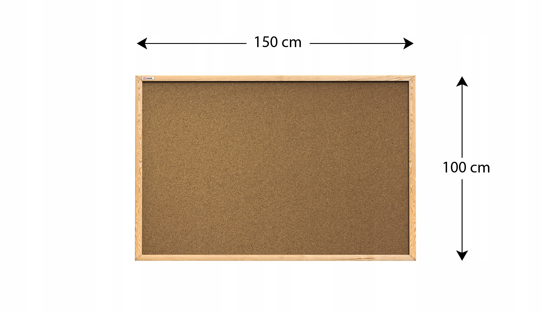 TABLICA KORKOWA DREWNIANA RAMA 150x100 + PINEZKI Marka RBHome