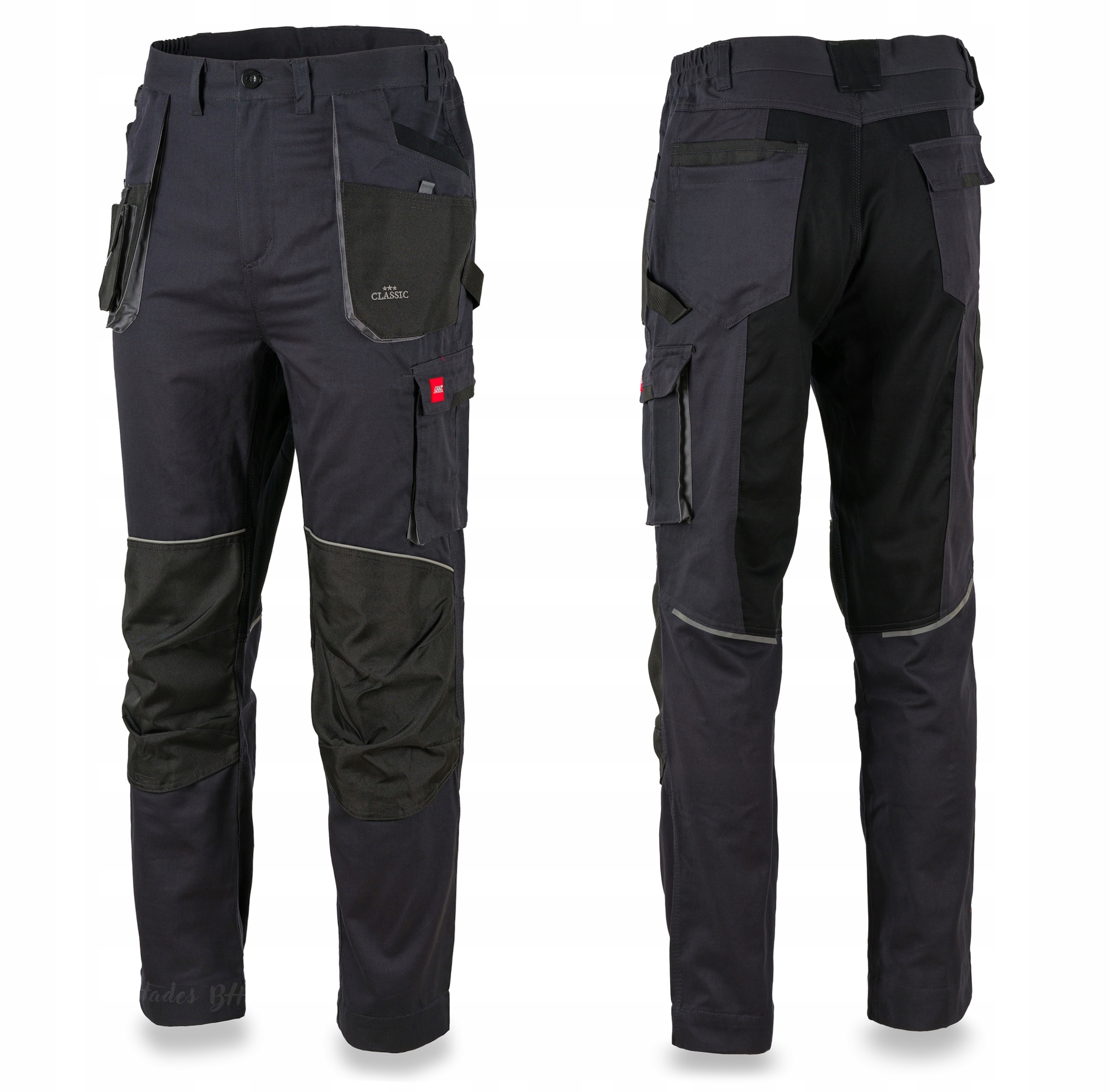 Spodnie Robocze ochronne na pas 100% Bawełna spawalnicze bawełniane M 48