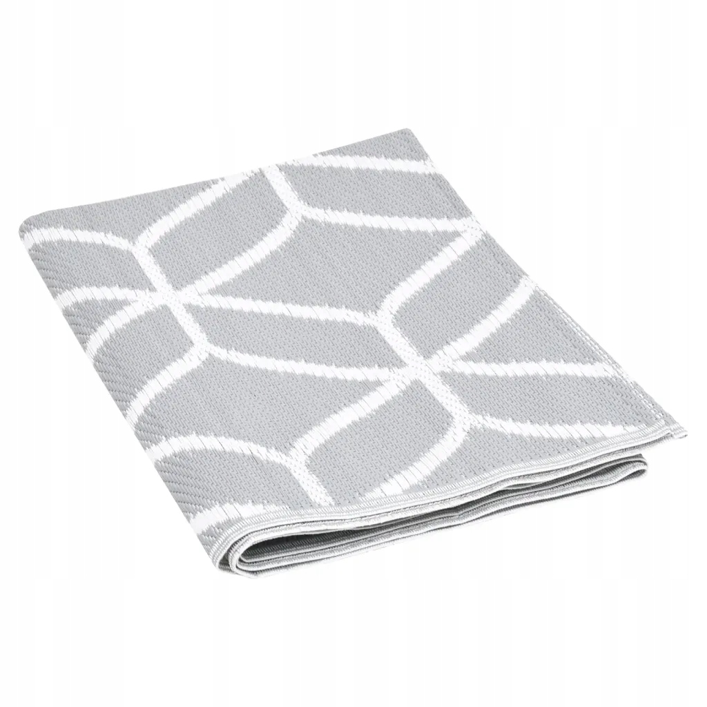 Dywan zewnętrzny, szary, 140 x 200 cm, PP Kolor odcienie szarości