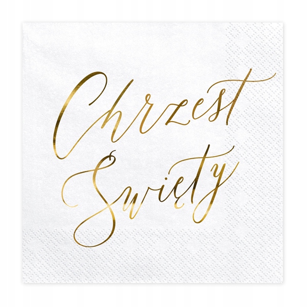 

Serwetki Chrzciny, Chrzest 33x33cm 20 sztuk