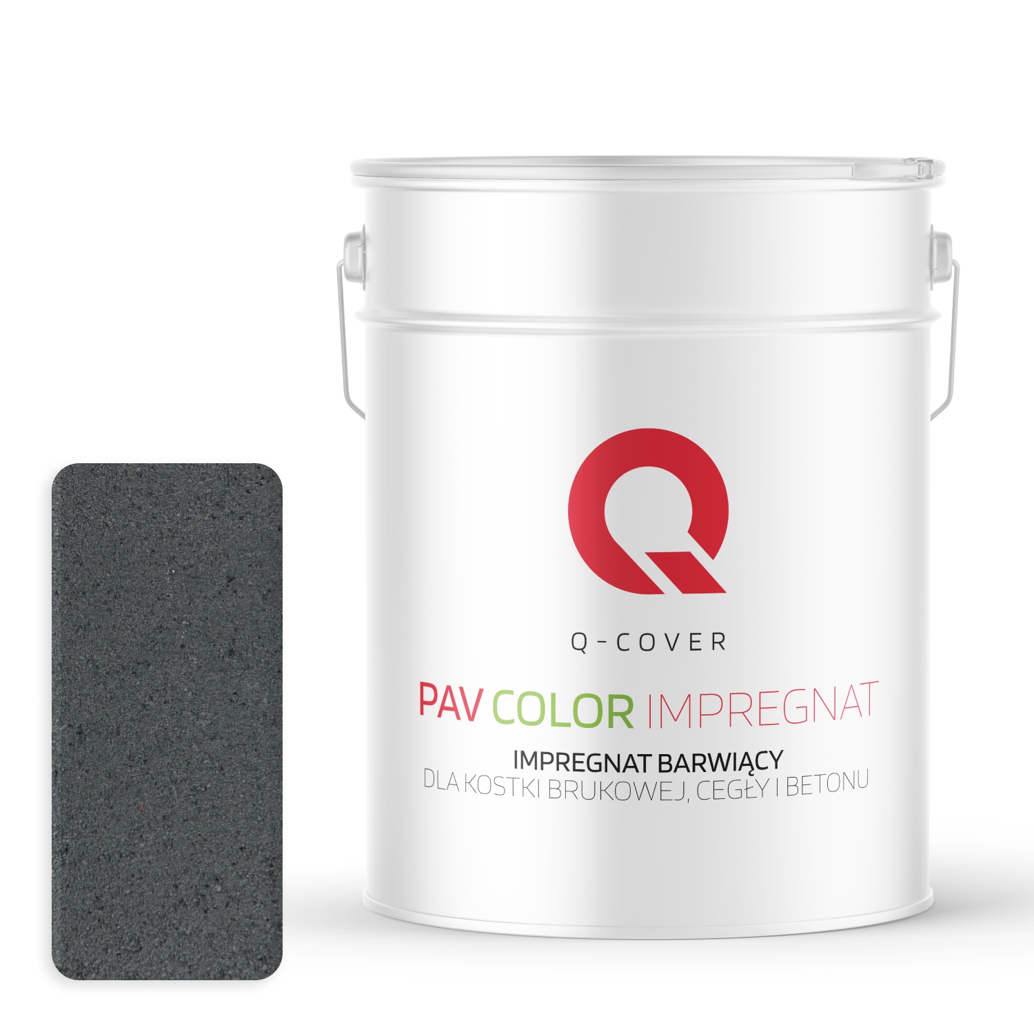 Barvící Impregnát Pro Dlažební Kostky Z Cihel Betonu, Barva Šedá Antracit, 10 L