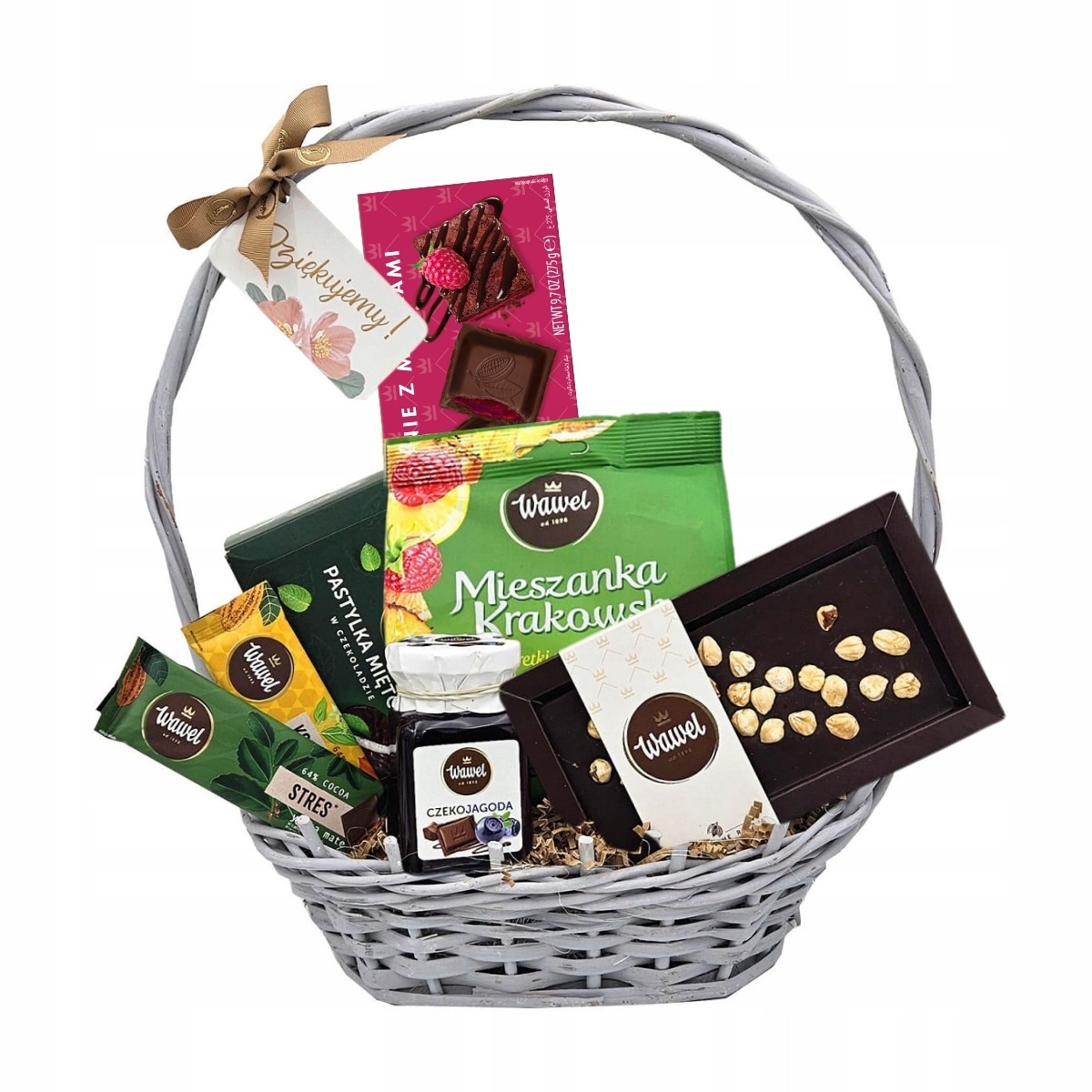Kosz słodyczy dla nauczyciela Podziękowanie dla nauczyciela Wawel