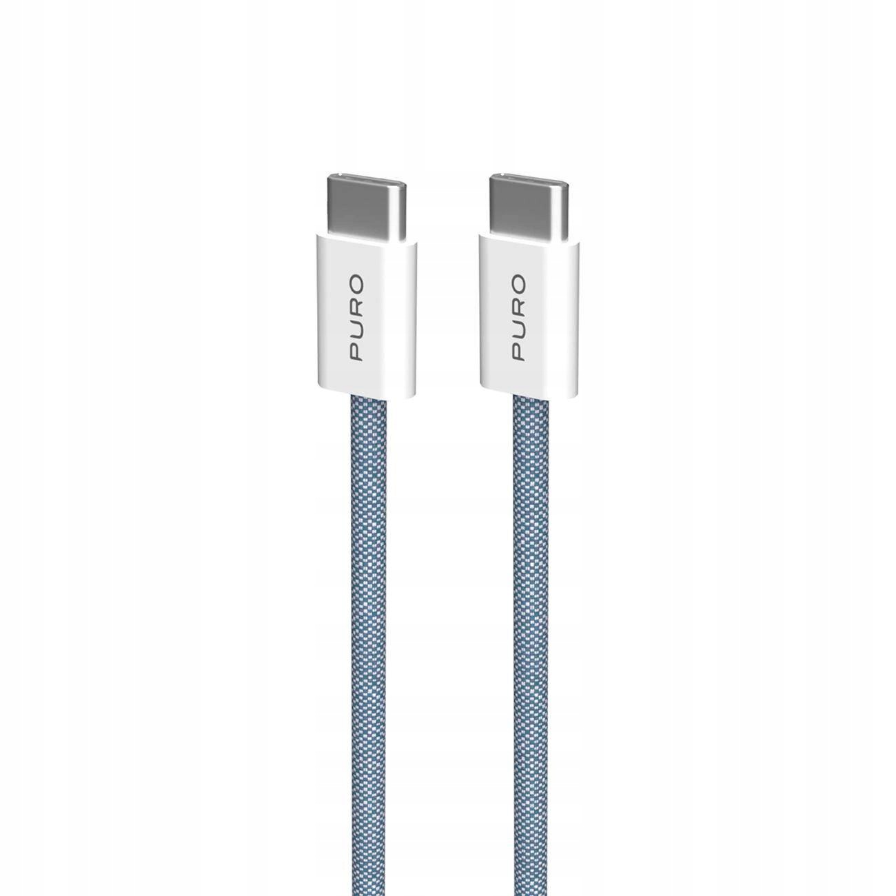 Kabel Puro Fabrik 60W Usb-C Usb-C 1,5M Niebieski
