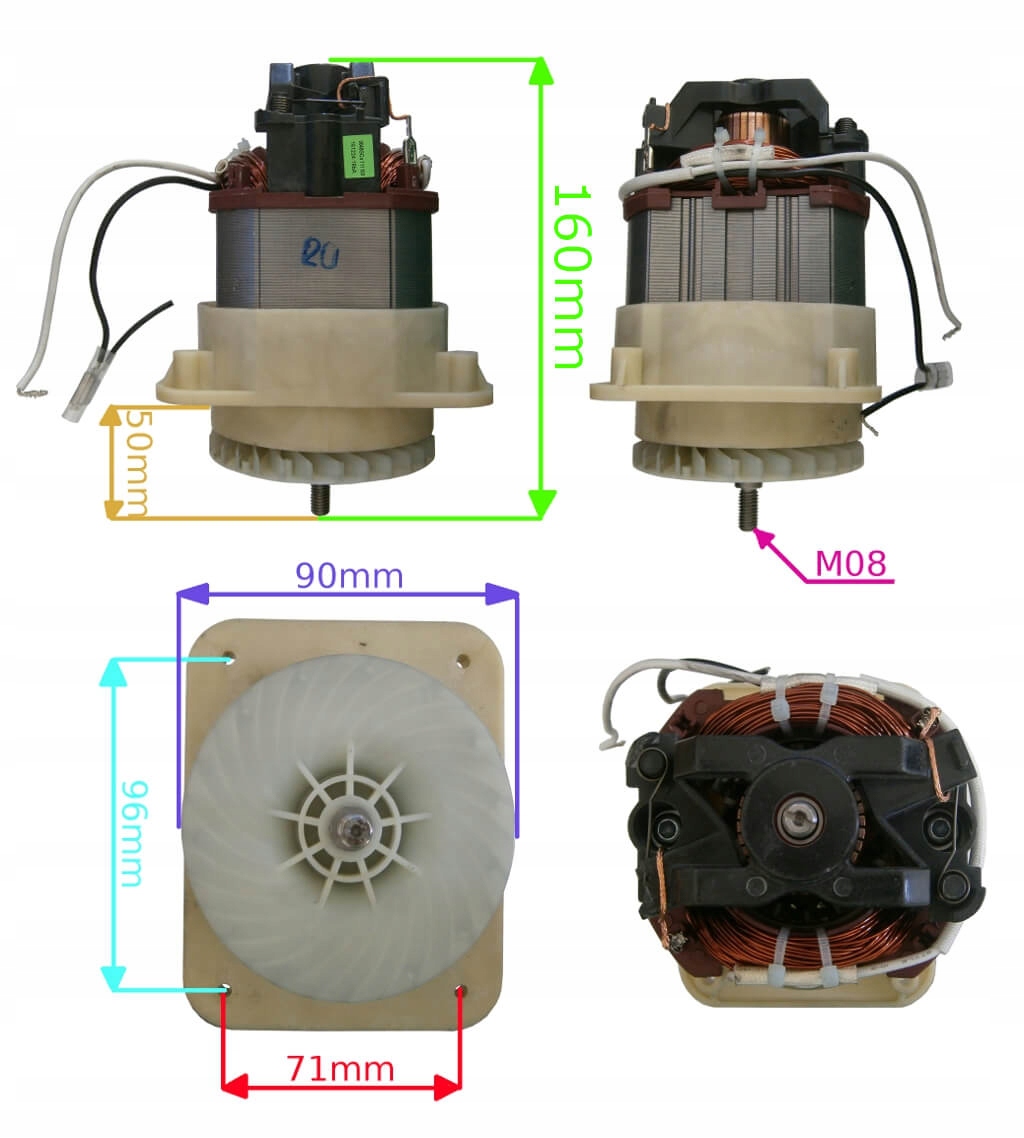 SILNIK ELEKTRYCZNY KOSIARKI 1200W KC1200 LM-3203 Typ silnik