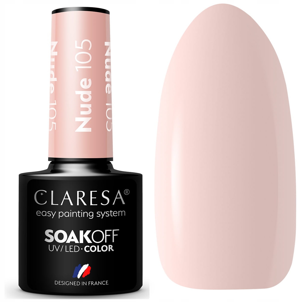 Claresa Lakier Hybrydowy do paznokci NUDE 105