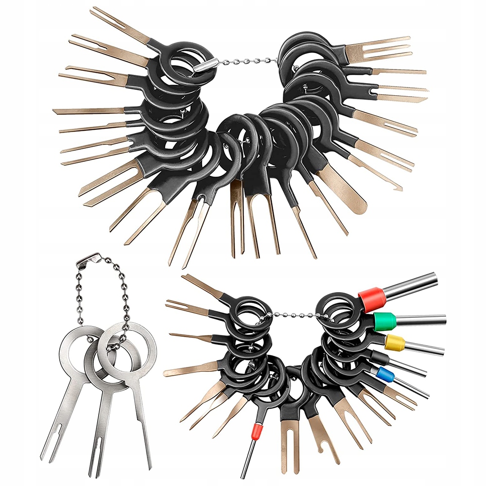 ZŁĄCZY KABLOWYCH PIN RELEASE KEY EXTRACTOR ZESTAW 41SZT Stan opakowania oryginalne