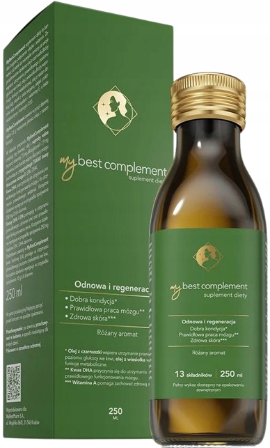 MyBestComplement MyBestPharm 250ml Witamina A Nawilżenie skóry Omega-3
