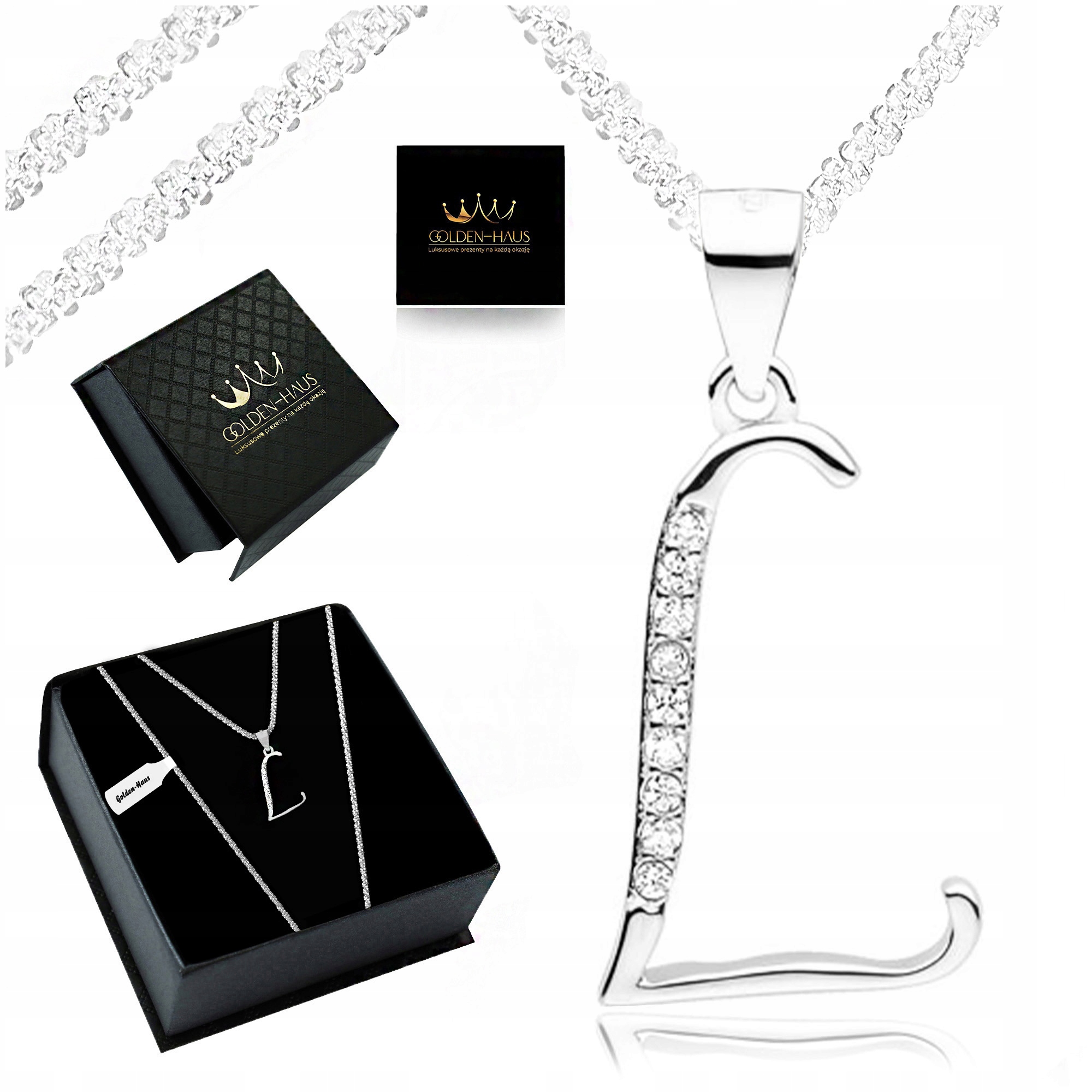 Stříbrný Řetízek Dámský Přívěsek Písmenko L 925 Dárek Pro Babičku K Vánocům