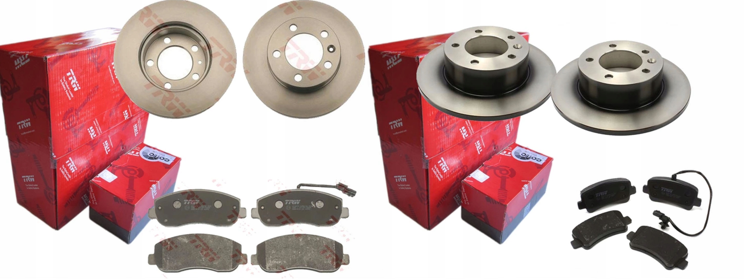 ДИСКИ КОЛОДКИ TRW ПЕРЕДНЯЯ ЗАДНЯЯ RENAULT MASTER III