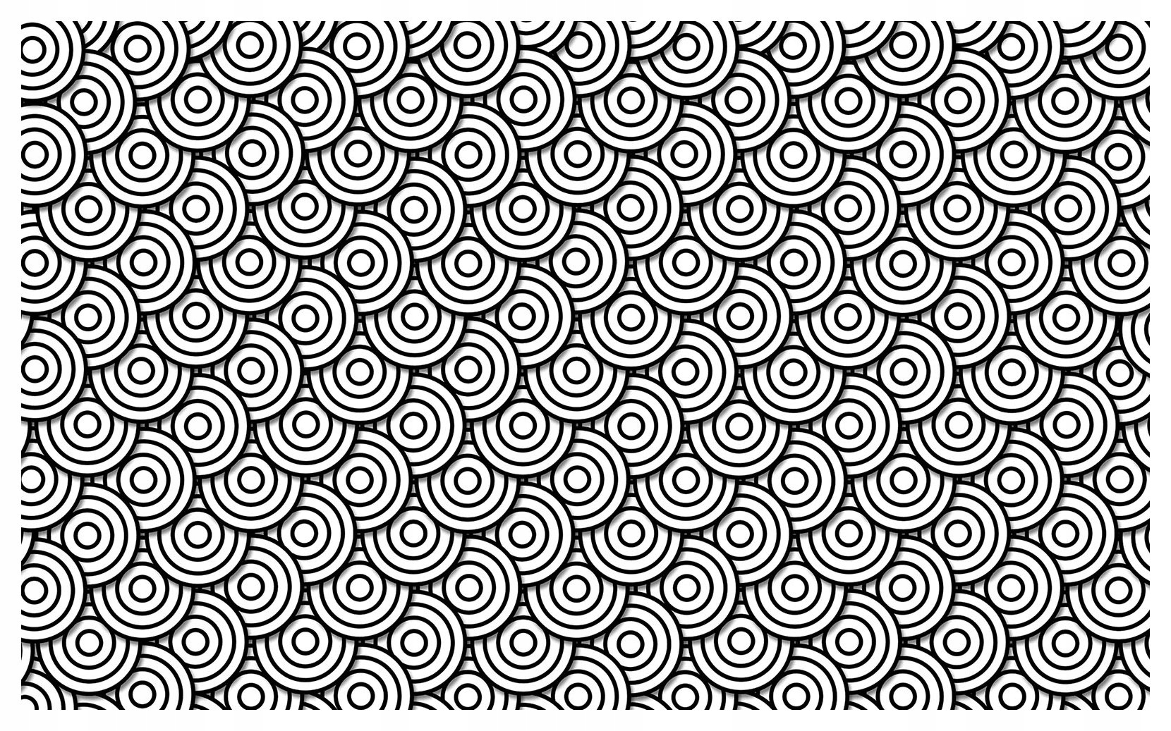 Tapeta Geometrické kolesá čierno-biela moderná abstrakcia 300x210 lepidlo