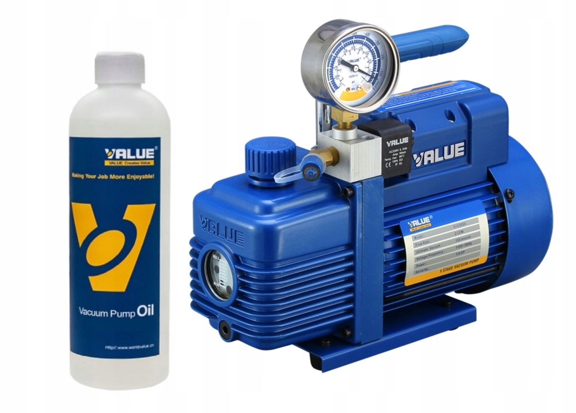 Dvojstupňová Vákuová Pumpa 142 l/min Veľmi Účinná Value V-i260SV