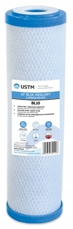 

Wkład Blok węglowy 10 cali filtr wody Ustm BL10
