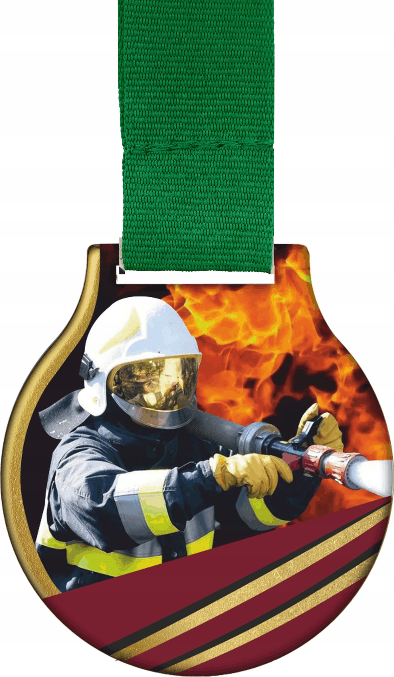

Medal Straż Pożarna Zawody Strażackie 5cm szarfa