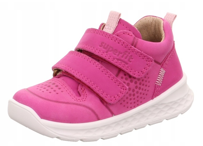 Superfit 1-000363-5540 Pink rosa skórzane półbuty, trzewiki Breeze r. 29