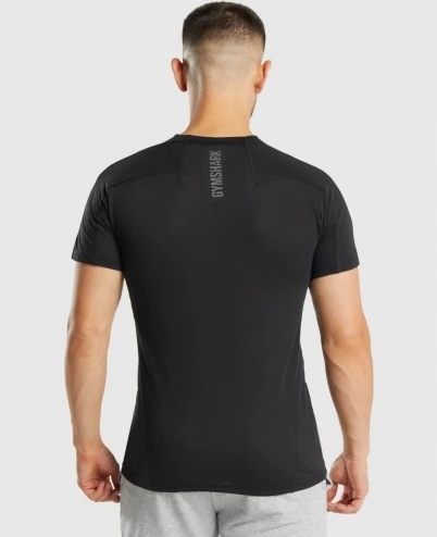 GYMSHARK CZARNA KOSZULKA SPORTOWA MĘSKA S P7B Stan opakowania brak opakowania