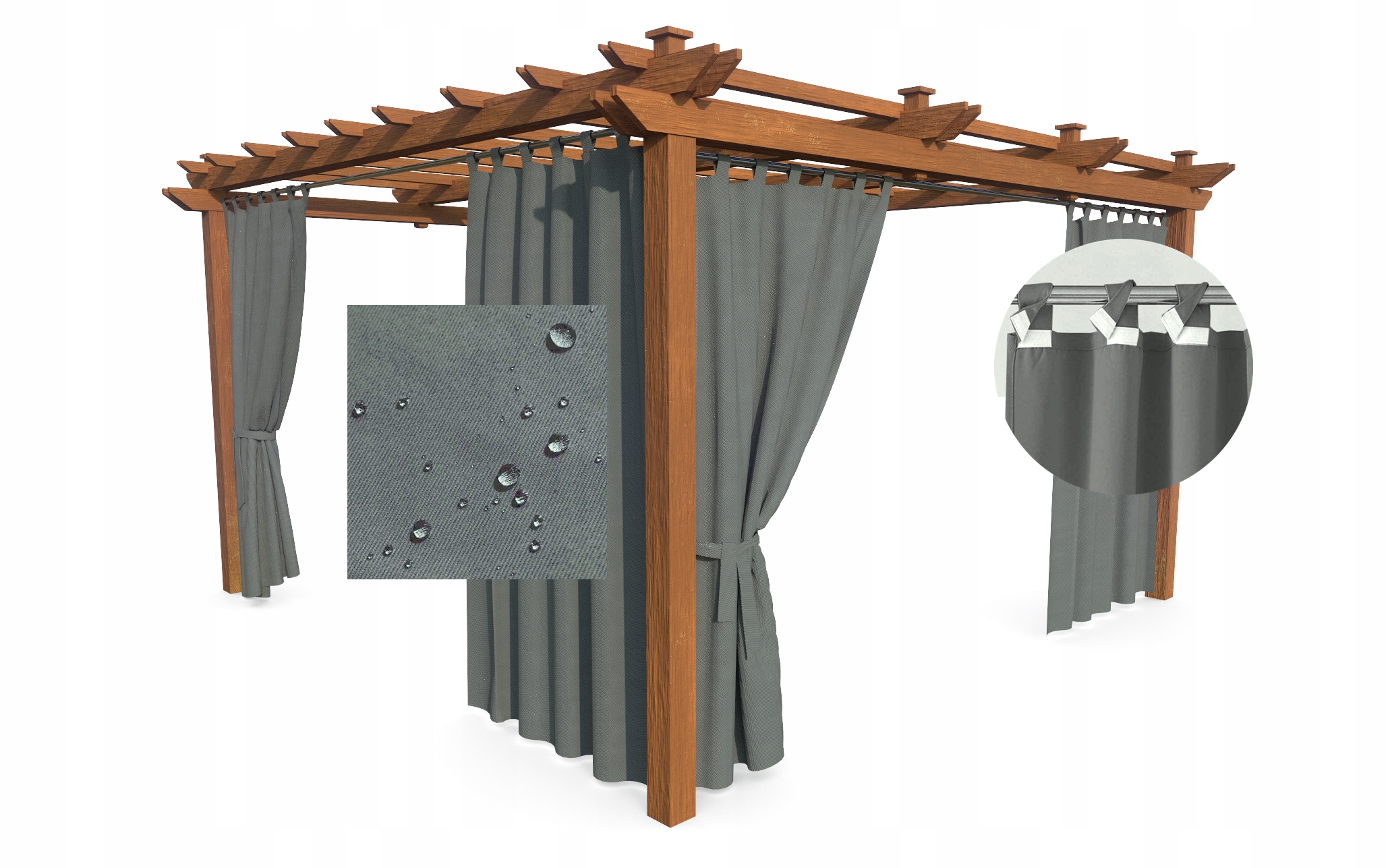 

Zasłona ogrodowa Tarasowa Na Balkon PERGOLA155x200