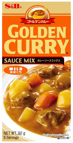 

Golden Curry Mild (łagodne) 92g S&b danie