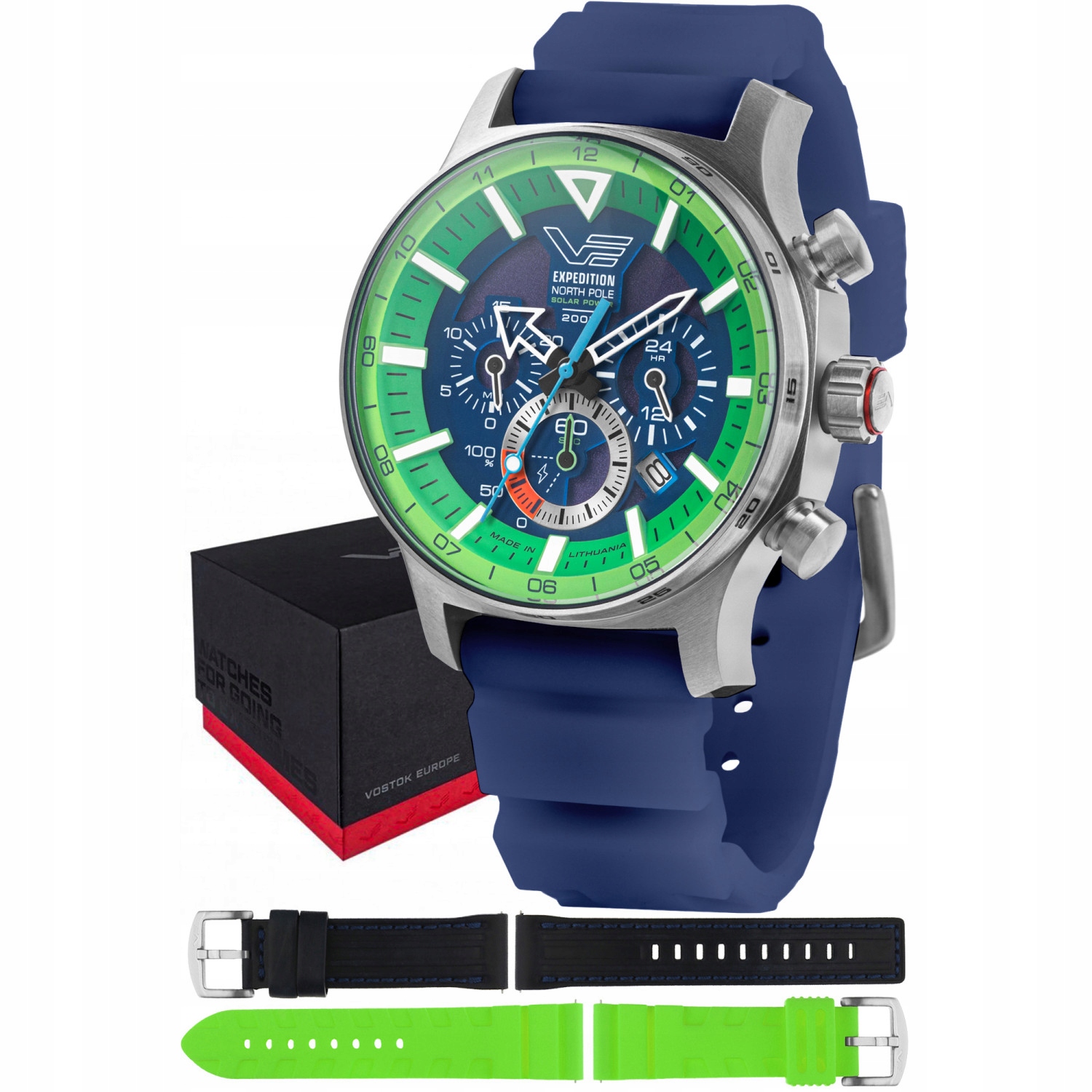Pánské Hodinky Vostok Europe VR42-595A733SBL modrý pásek