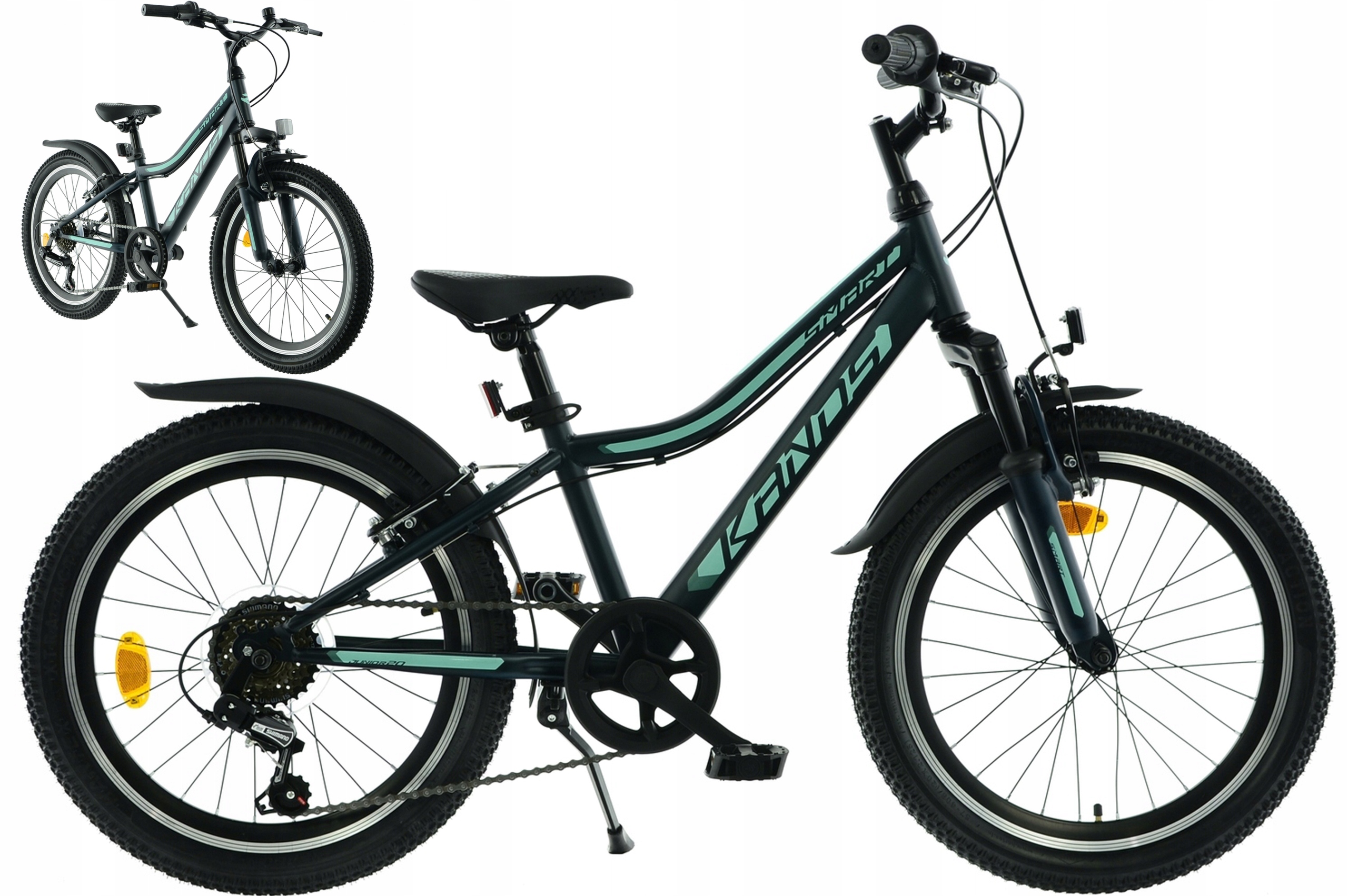 Rower dziecięcy 20" Kands Smart ciemnozielony R24