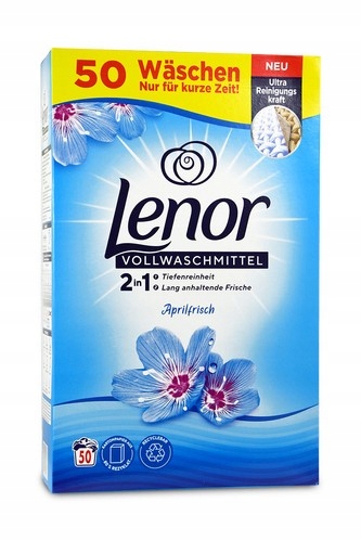 Levně Lenor prášek Aprilfrisch 3.25 kg 50p z Německa