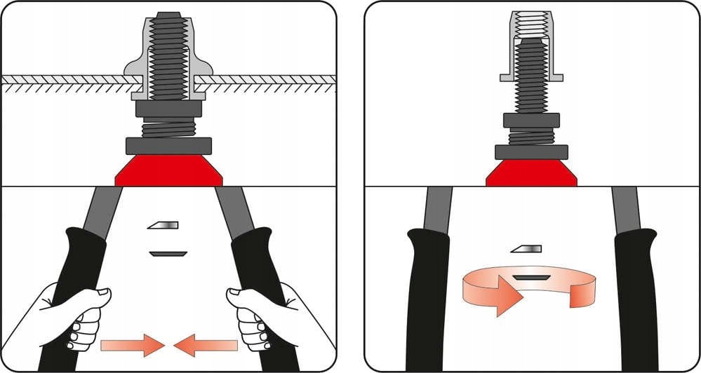YATO NITOWNICA RĘCZNA DO NITONAKRĘTEK M5-M12 Zasilanie ręczne