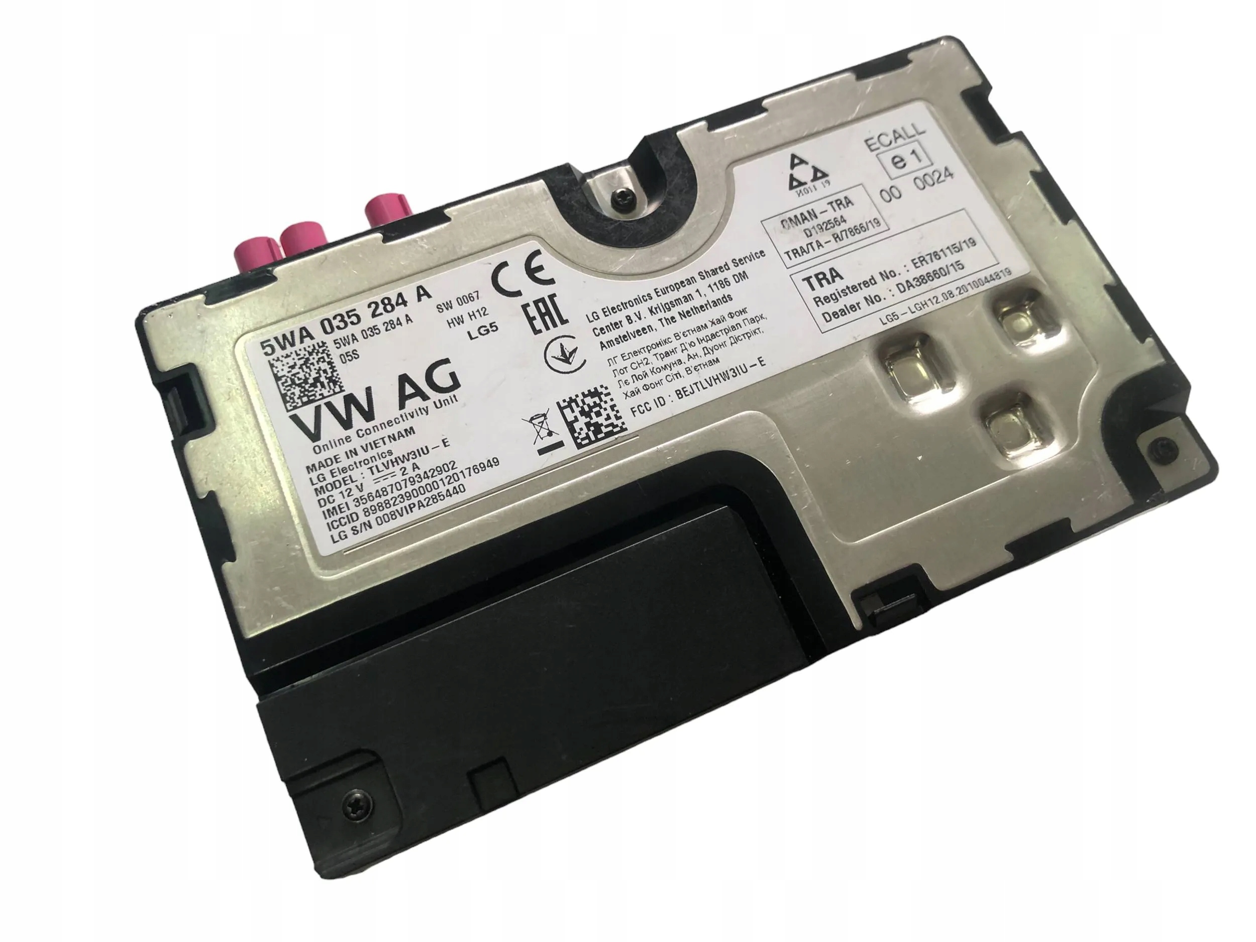 AUDI SKODA SEAT 5WA035284A STEROWNIK USŁUG ONLINE Numery katalogowe zamienników 5WA035284A