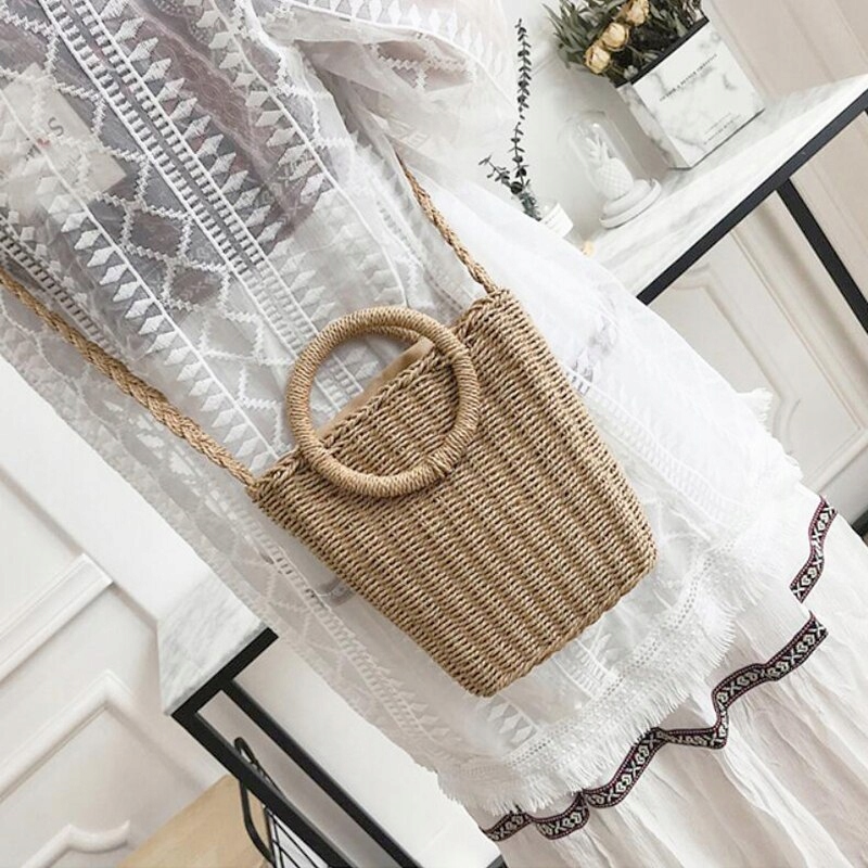 Pleciony KOSZYK TOREBKA BOHO NA RAMIĘ długi pasek Kod producenta boho2