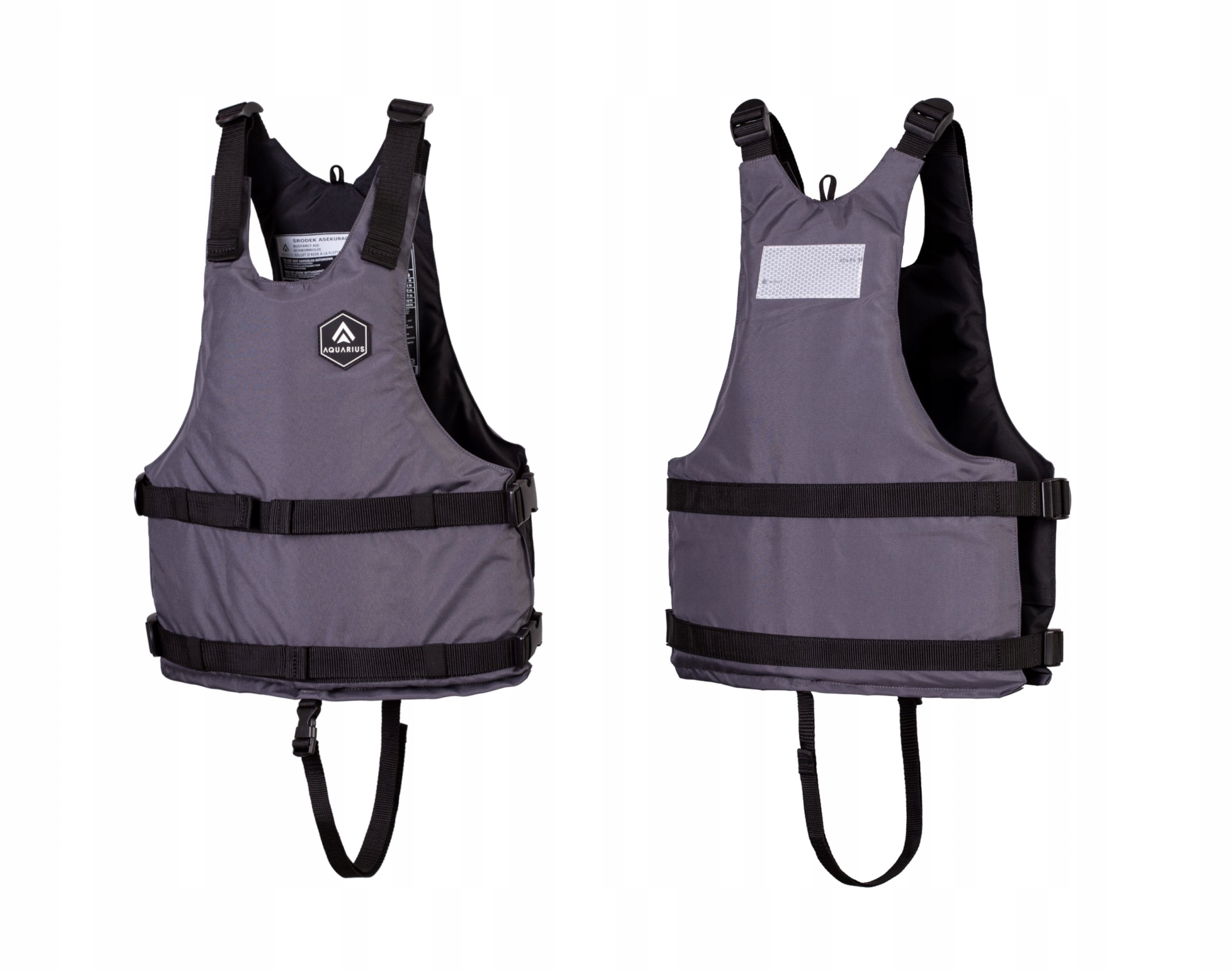 Zajišťovací vesta na vodu Rental šedá 50-60 kg vel. M