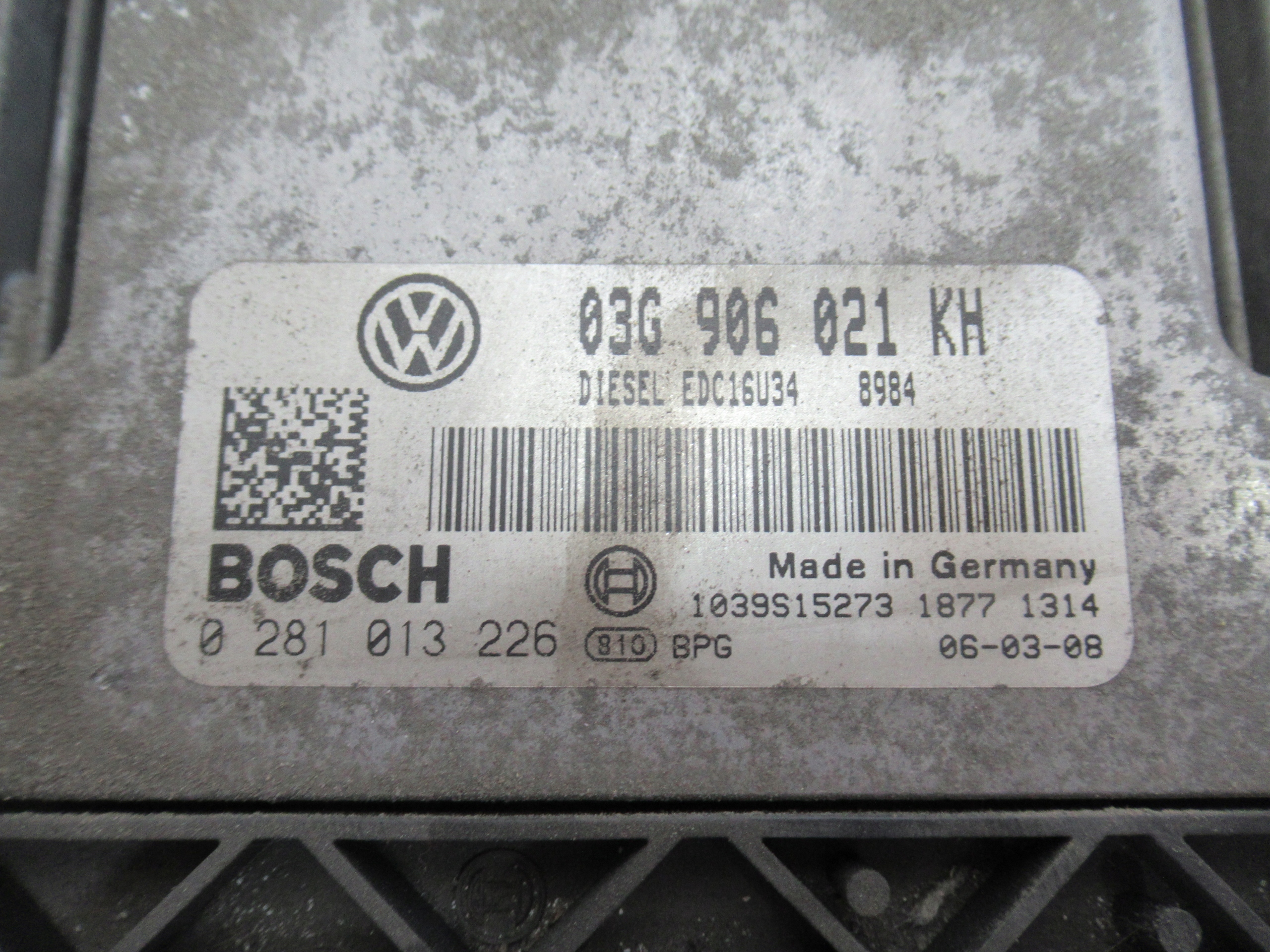 computer control unit 03G906021KH 1.9 TDI VW GOLF V 5