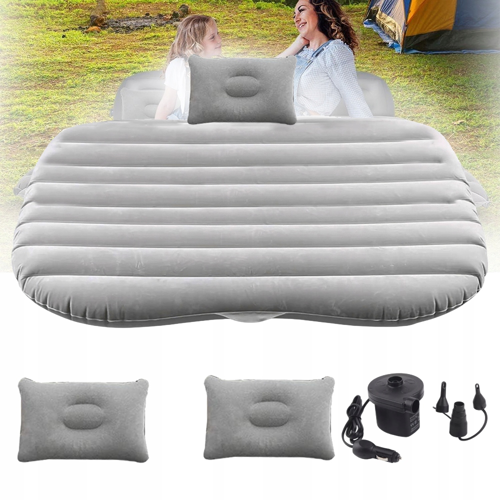 Materac Dmuchany Do Samochodu Z Pompą Falisty Design Dla Suv Sedan