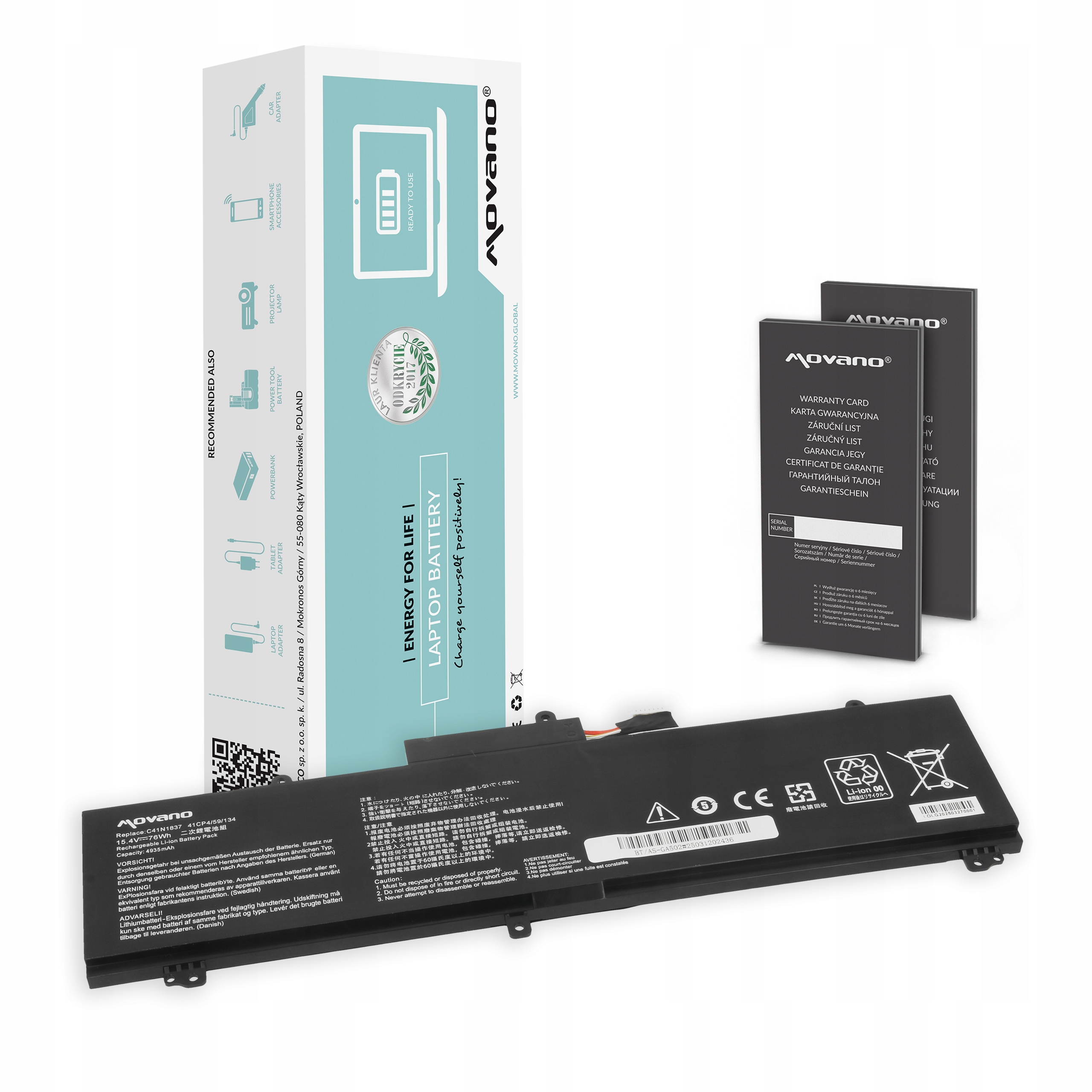 Bateria Movano do Asus Rog Zephyrus GA502D Tuf Dash F15 FX516PE