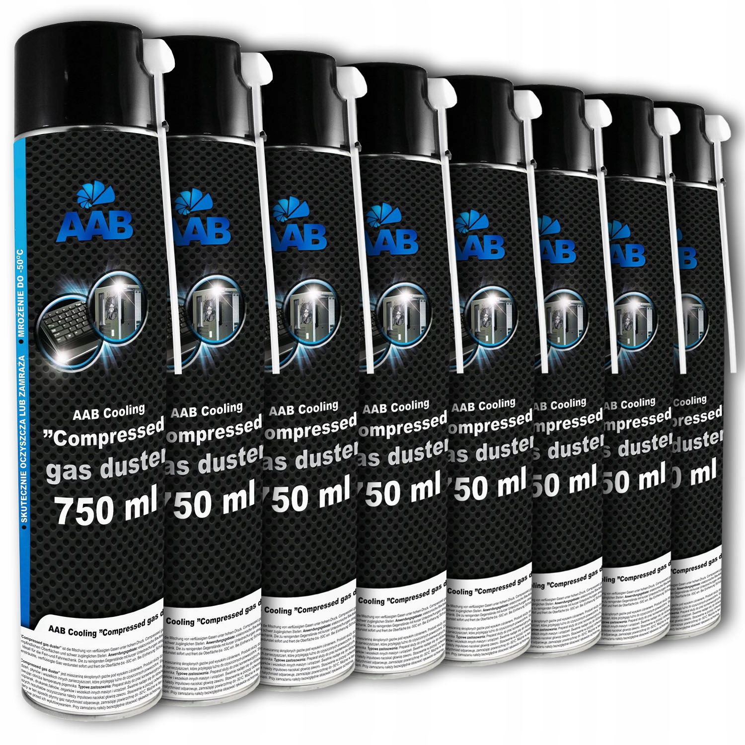 

8x Aab Cooling Sprężone Powietrze 750ml 16xRURKA