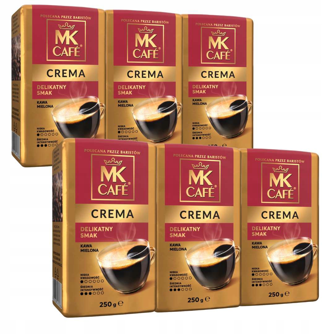 Mk Café Crema Kawa mielona (250 g x 6) 1,5 kg